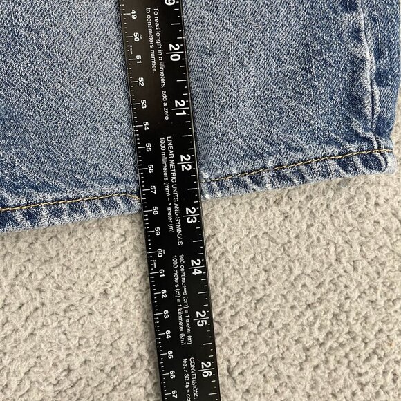 Levi's 505 Shorts Men 42 Blue Medium Wash Regular Fit Denim - Picture 12 of 14